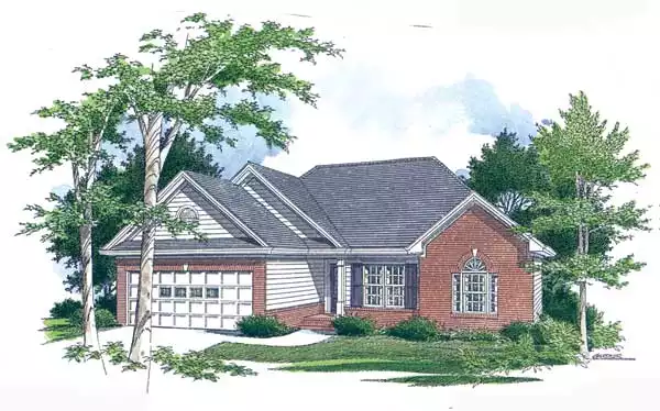 image of southern house plan 1017