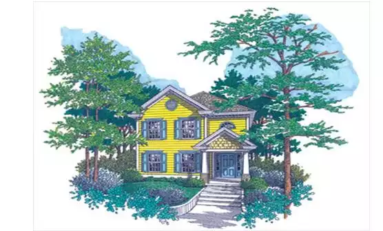 image of affordable country house plan 7745