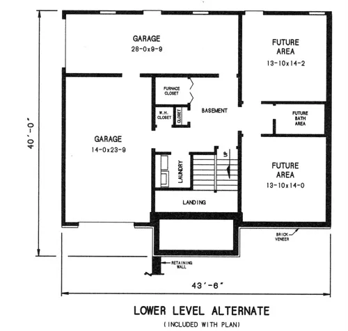 alternate lower level plan