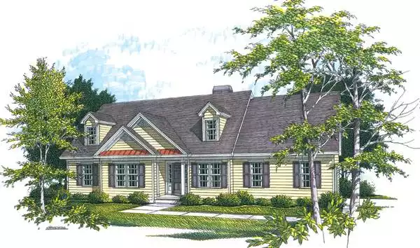 image of cottage house plan 7741