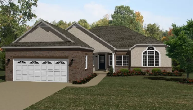 image of single story country house plan 8947