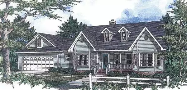 image of small farmhouse plan 5921