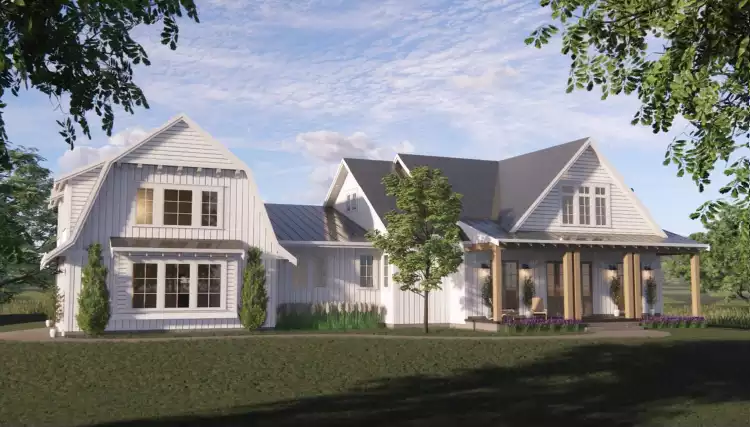 image of modern farmhouse plan 7786