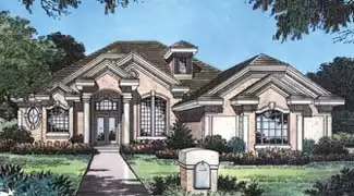 image of single story contemporary house plan 4015