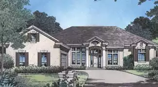 image of mediterranean house plan 4056