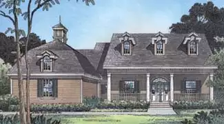 image of colonial house plan 4066