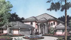 image of contemporary house plan 4142