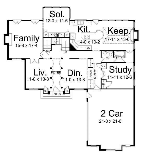 Faulkner Place 7901 4 Bedrooms and 4 Baths The House Designers 7901