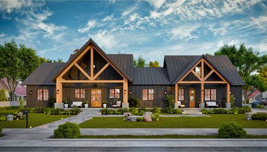 Beautiful Rustic Modern Farmhouse with Attached Garage