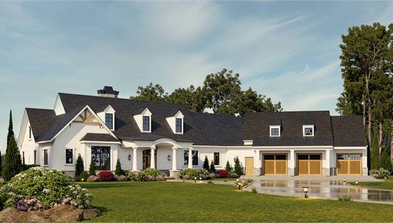 Gorgeous One Story Lake House with 3 Car Garage