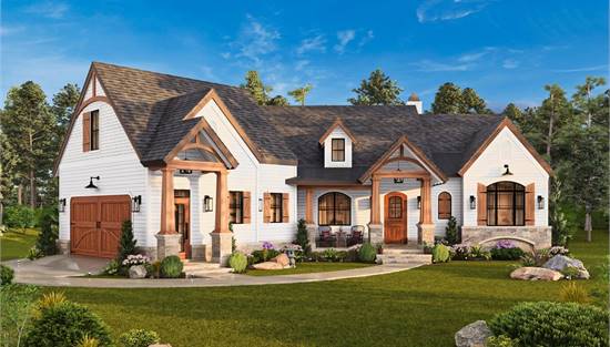 One Story Ranch with Gorgeous Timber Accents