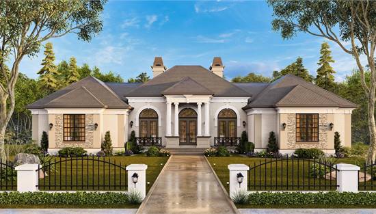 Charming One Story Classical Style Home
