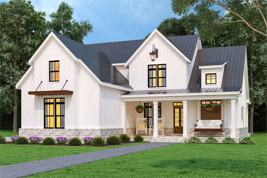 Farmhouse Plans Country Ranch Style, 2 Story Farmhouse Plans