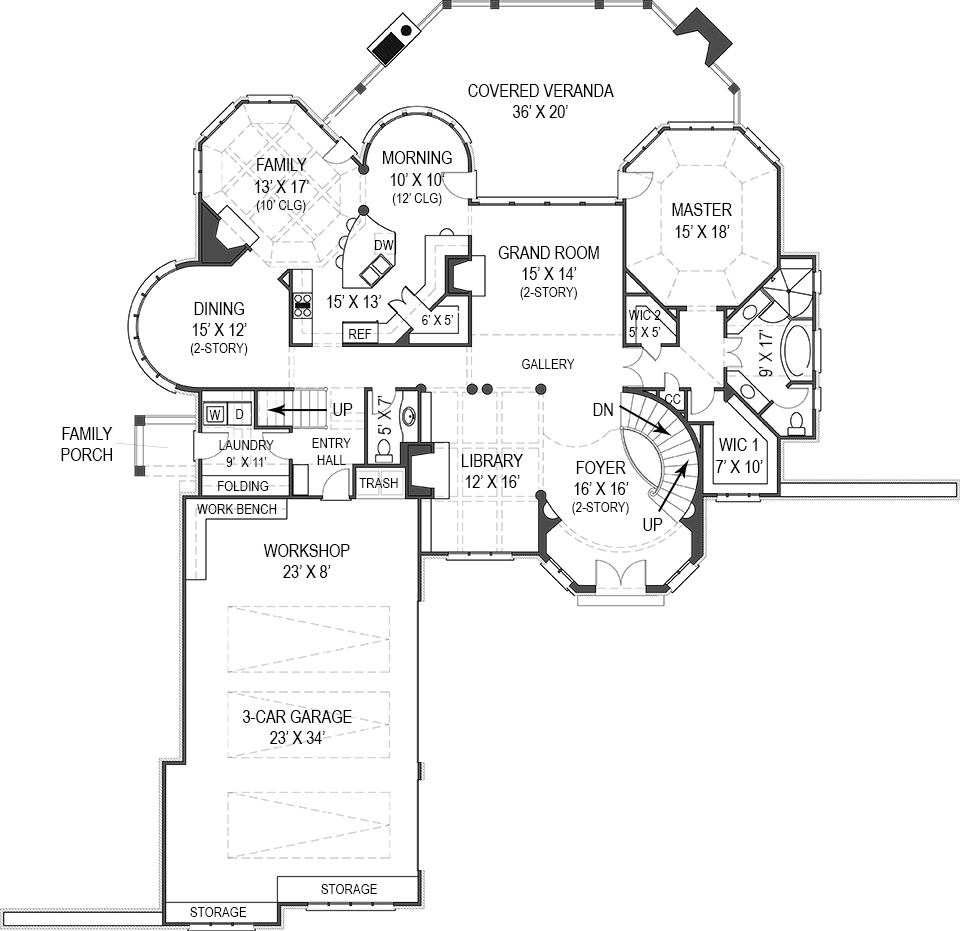 Hennessey House  Courtyard  8093 4 Bedrooms and 4 Baths 