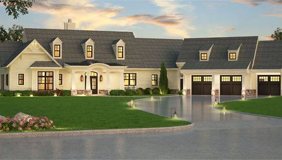 image of 1.5 story house plan 1443