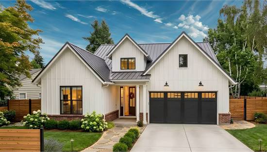 Beautiful Country Home with Board and Batten Exterior