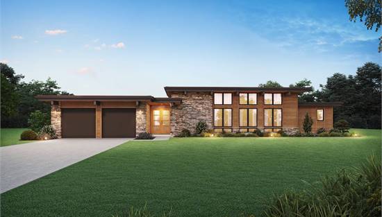 Mid-Century Modern Home with Floor to Ceiling Windows