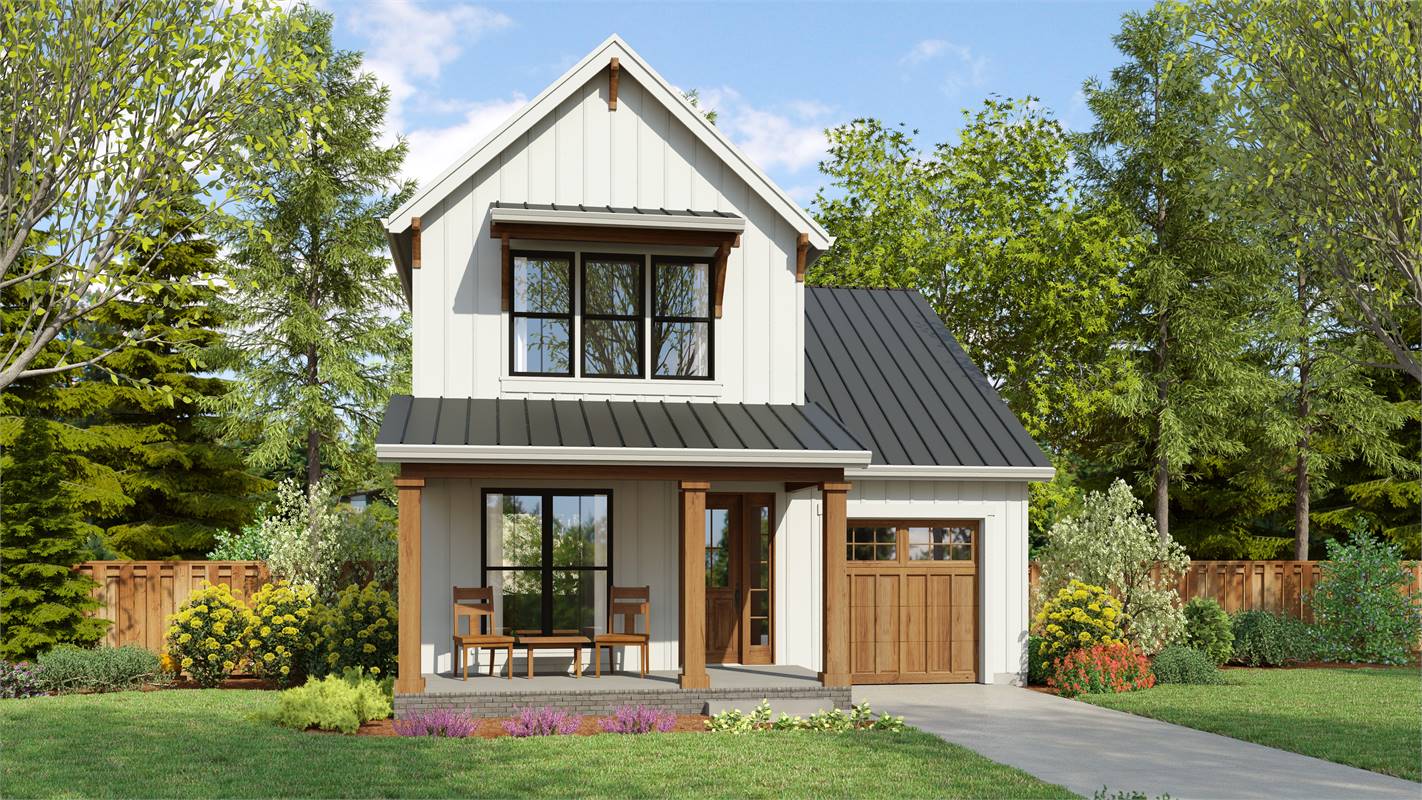 Charming Narrow Lot Cottage Style House Plan 6503 The Lowes 6503 — free download