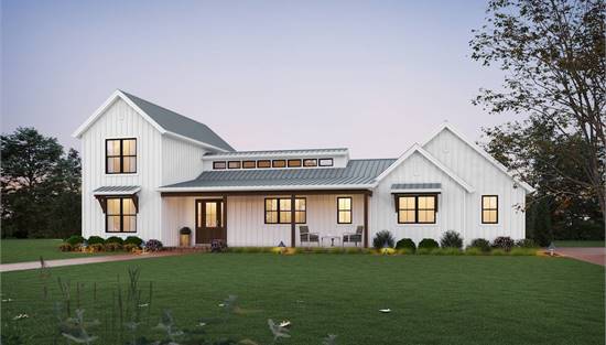 Gorgeous Front Elevations with Front Porch and Columns