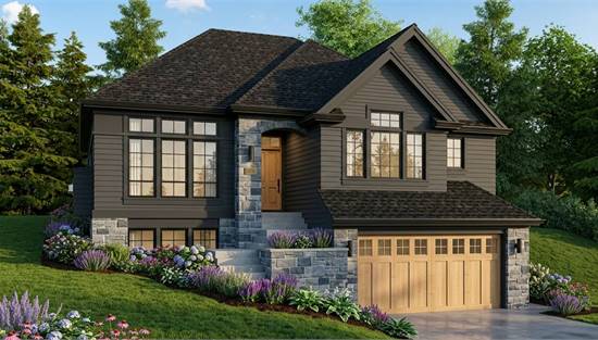 Beautiful Craftsman with Stone and Wood Exterior
