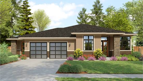 image of contemporary house plan 6653