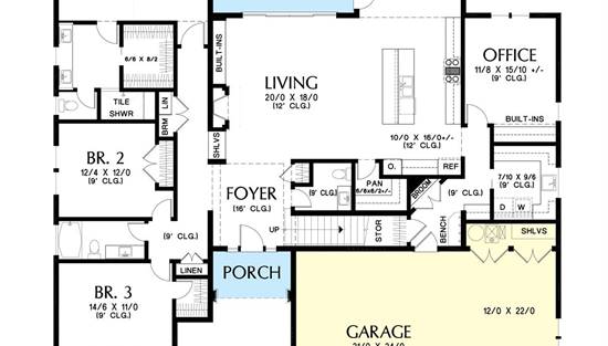 House Plan 7895, Ranch Floor Plans Without Formal Dining Room