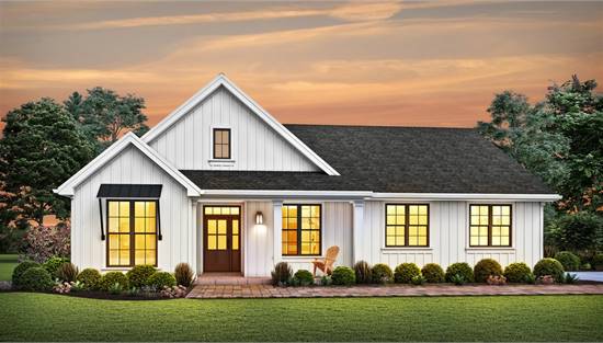 image of small farm house plan 8317