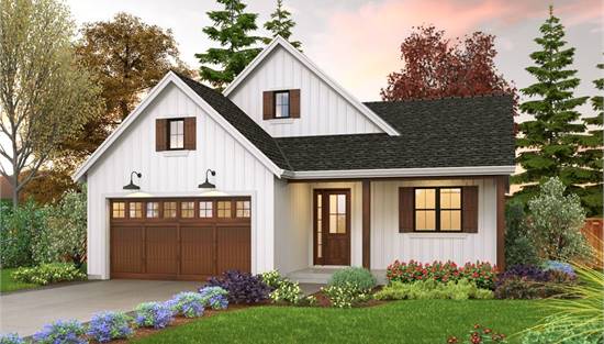 image of small craftsman house plan 8763