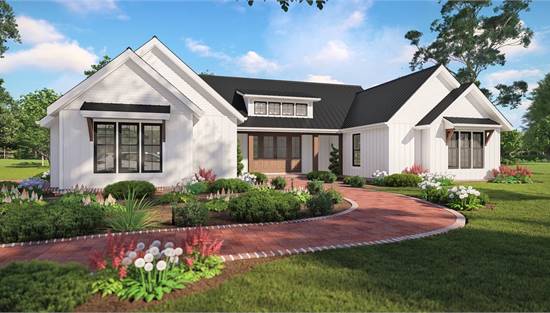 image of courtyard house plan 9078