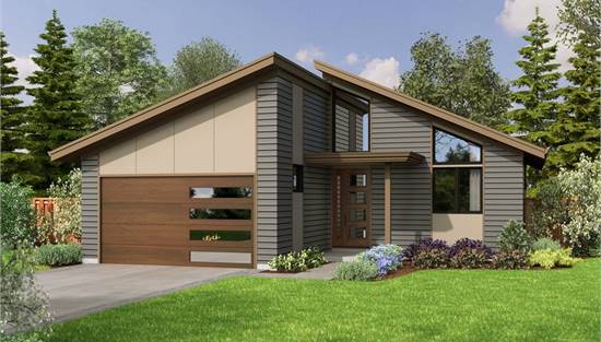 image of small contemporary house plan 9824