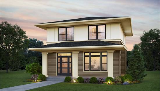 Front View with Covered Porch