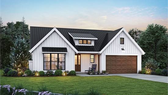 Beautiful Front Elevation Featuring Large Dormer