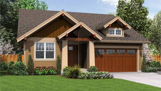 image of empty nester house plan 3086