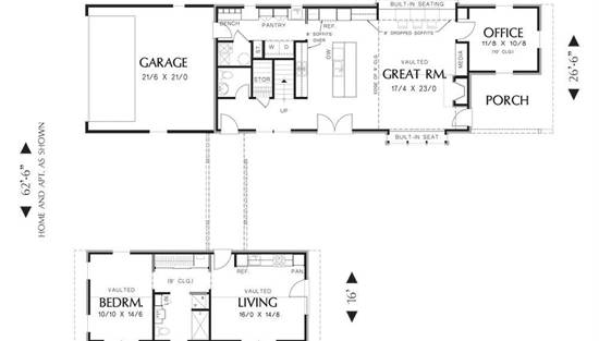 Thomaston 3152 4 Bedrooms And 3 Baths, 30 Ft Deep House Plans