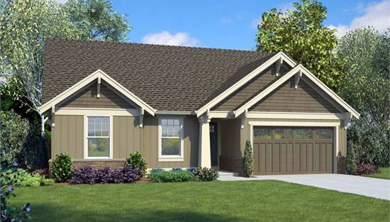 image of small bungalow house plan 4971