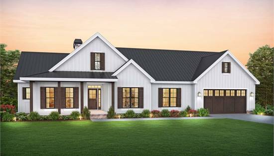 image of small ranch house plan 6434