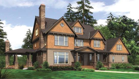 image of colonial house plan 7353