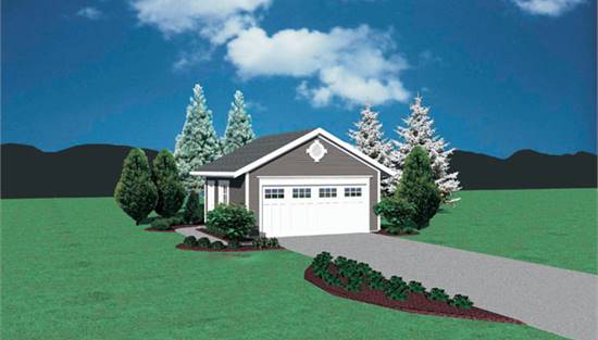 image of garage house plan 2789