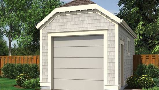 image of garage house plan 8557