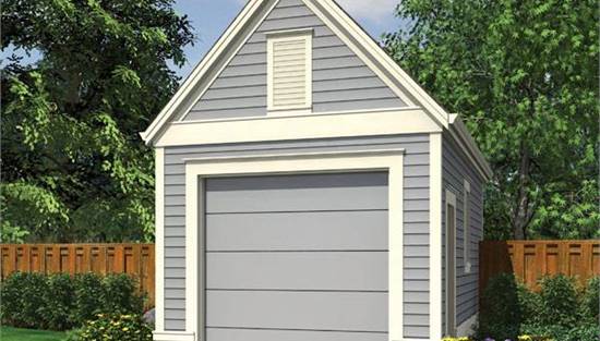 image of garage house plan 8558
