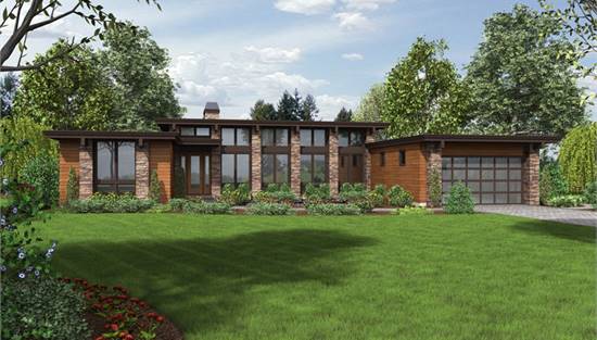 image of contemporary house plan 5173