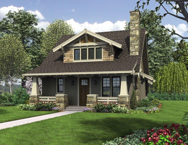  Bungalow  House  Plan  with Loft and Walk in Pantry Plan  5188