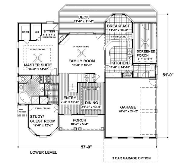 This two-story house plan offers a bonus room and flexible living spaces.