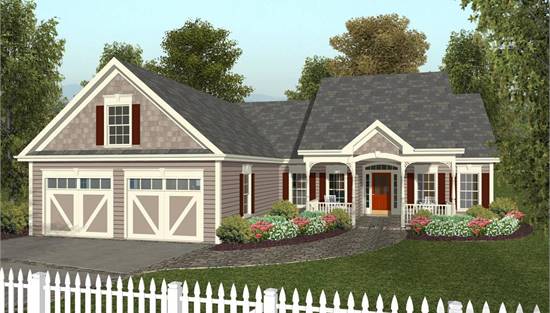 image of traditional house plan 6763
