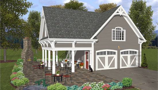 The Charleston Carriage House 8323 1, 2 Car Garage With Living Space Above Plans Cost