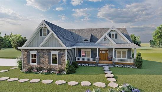 image of country house plan 8707