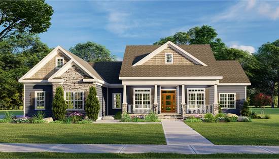 image of southern house plan 9107