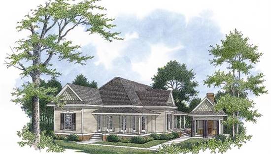 image of small victorian house plan 7670