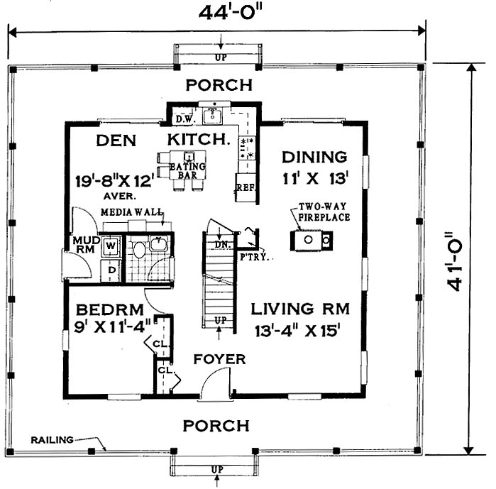 Wraparound Porch Home 7005 4 Bedrooms and 2 Baths The