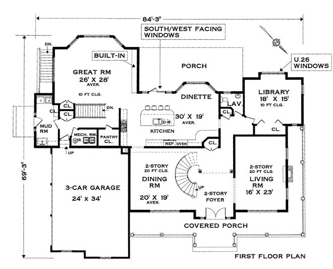  Colonial  Style House  Plan  3100 Grand Colonial 